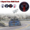 Ford Mustang Gear Shift Knob 6 Speed Black Red (2005-2014)