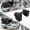 Motorcycle Pair Side Bag Saddlebag with Quick Release Buckles Dark Brown