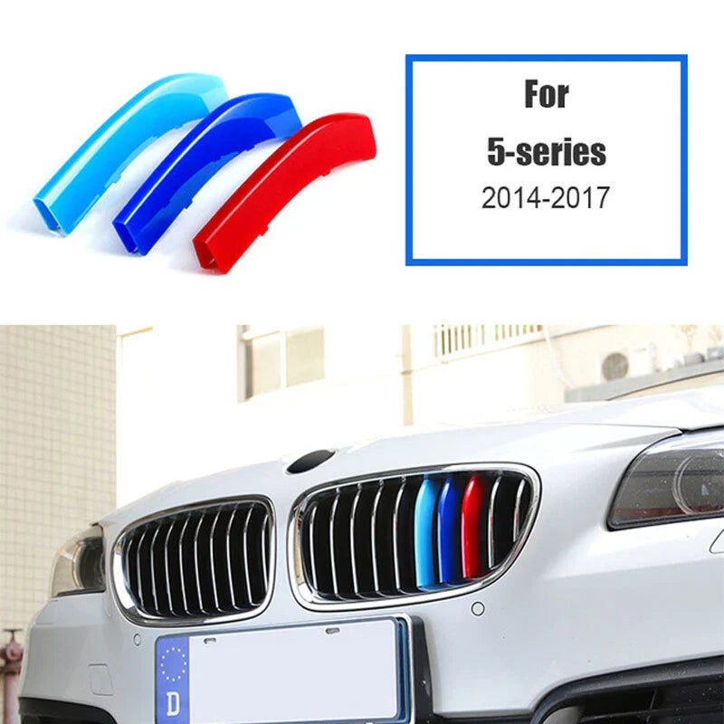 BMW 5 Series F10 F11 (2014-2017) Set M Color Kidney Grille Insert Trims