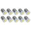 Car 10 x BA9S T4W 7020 LED Dome Map Side Marker Bulbs