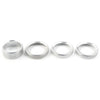 Jeep Wrangler JL 4 x Silver Air Conditioner Knob Ring Covers (2018-2020)