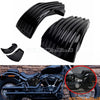 Harley Softail Street Bob Low Rider ABS Battery Side Cover Black Ribbed (2018-2023)