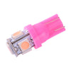 Instrument Panel & License 10Pc T10 194 Pink 5050 5SMD LED Light Bulbs