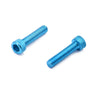 Motorcycle Car 30pcs Blue M6 x 30mm Hex Socket Fasteners Bolts Screws