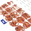 Reliable Seal Between Surfaces O Ring 225pcs Red Silicone