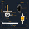 Honda Rancher 420 TRX420 Fuel Valve Petcock & Lever Screw (2007–2013)