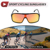 1 Set Motorcycle Riding Goggles Red Lens Black Red Frame Triacetyl Cellulose PC