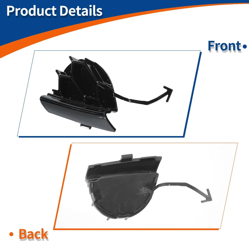 Ford Focus (2014-2018) Gloss Black Front Right Side Bumper Tow Hook Cover