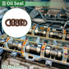 Oil Seal 25x40x8mm 5 Pcs FKM Rubber High Pressure Brown
