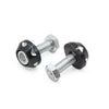 Make Model 10 x Black Aluminum Alloy Car/Motorcycle Decorative License Plate Bolt Screw