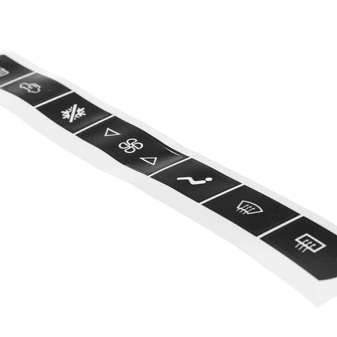 Chevrolet Corvette C6 Dash A/C Climate Control Button Repair Decals (2005–2013)