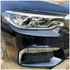 BMW 5 Series G30 M5 F90 2017-2020 Black Headlight Eyebrow Eyelid Trim