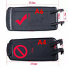 Audi A4 A6 S4 Black Leather Center Console Armrest Cover (2000-2007)