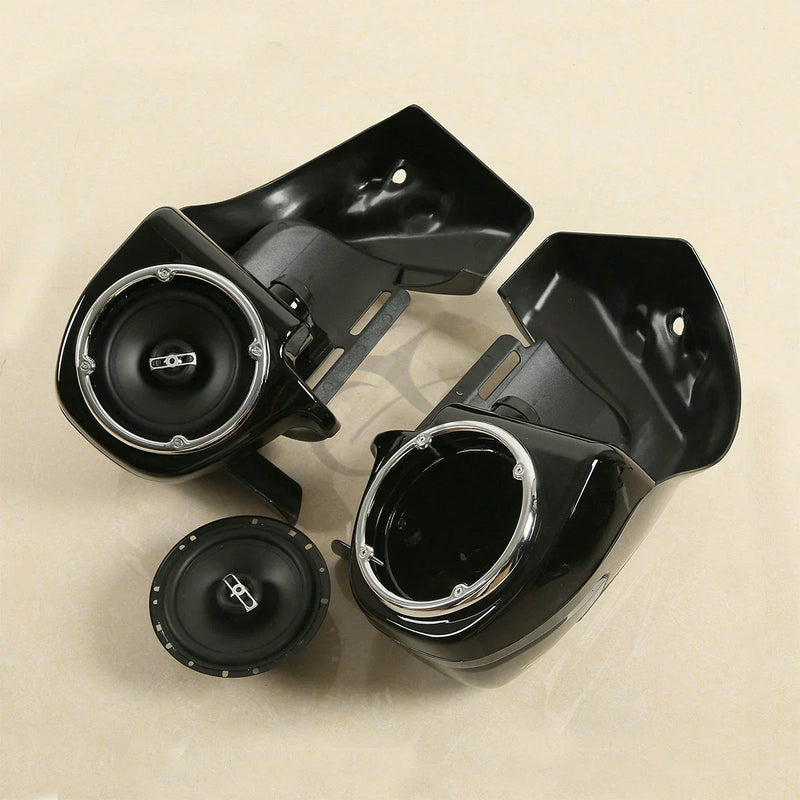 Harley Touring Street Glide 6.5" Lower Vented Fairings Speakers (1983-2013)