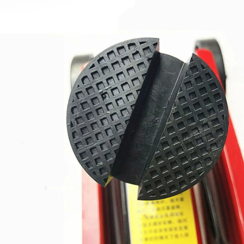 1x Rubber Slotted Rail Adapter Floor Jack Guard Protector Pad Frame Black