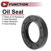 MM Rotary Shaft Seal Nitrile 70 Durometer Rubber 25x40x7mm Black 5pcs