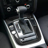 Audi A4 A5  2009-2016 Carbon Fiber Center Console Gear Shift Cover Trim Fit