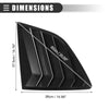 Honda CRV (2023) Carbon Fiber Pattern Rear Side Window Louvers Vent Cover