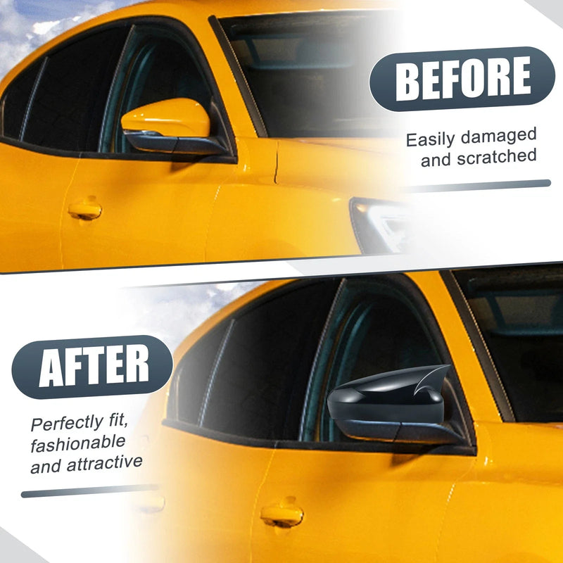 Ford Focus RS ST Rearview Mirror Cover Overlay Gloss Black (2012-2018)