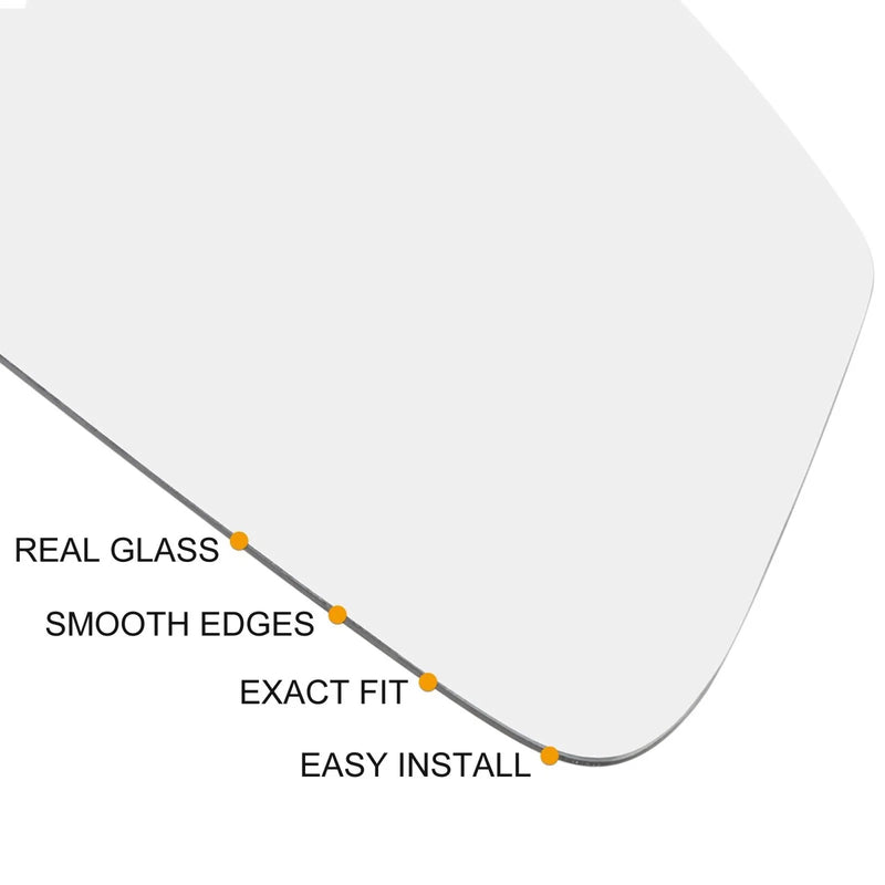Toyota Yaris Left Side Rear View Mirror Glass Black (2006-2011)