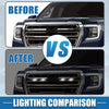 Toyota Tacoma TRD PRO Front Grille Lights Set White LED Black (2016–2022)