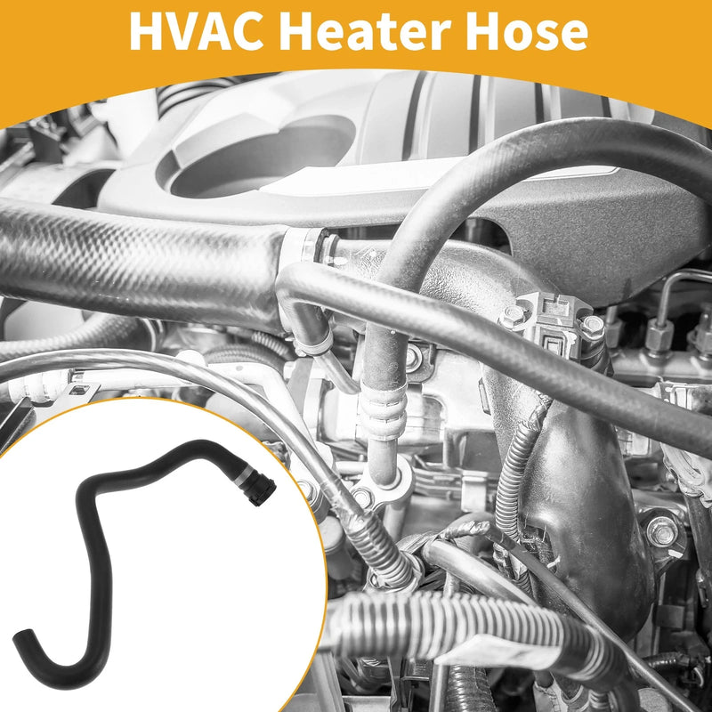 BMW 3 Series E46 (2000 - 2007) Rubber Black HVAC Heater Hose