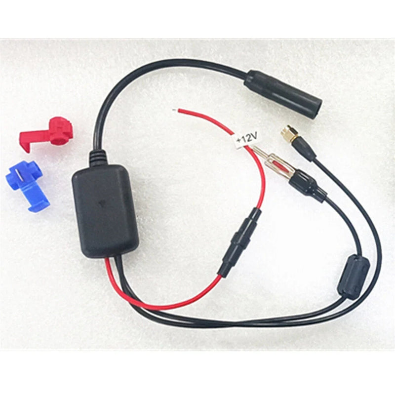 AU Stereo Antenna 12V-24V DAB+ AM/FM Digital Radio Signal Amplifier Booster
