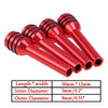 Car 4 x Red Auto Interior Door Lock Knob Covers (Fits Most Models)
