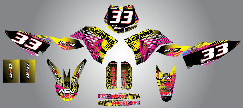 KTM 50 Neon Style Full Sticker Kit (2009-2015)