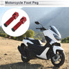 Motorcycle 2 x Motorcycle Rear Foot Pegs 90 Degree Aluminum Alloy Red