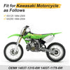 Kawasaki KX125 / KX250 Radiator Guards Green