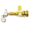 Motorcycles Car - Pure Copper 3 x TPMS Valve Tee Adapter Connectors