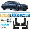 BMW 3 Series 4x Front & Rear Mud Flap Splash Guards (2025–2025)