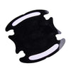 Car 4 x Carbon Fiber Red Door Handle Bowl Protective Film