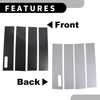 Ford F-150 (2015-2021) Black Carbon Fiber 4pcs Car Pillar Window Trim Covers