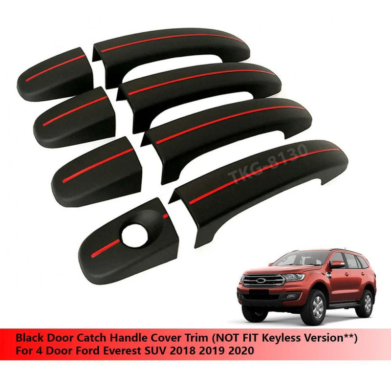 Ford Everest Door Catch Handle Cover Trim Black (2018-2020)