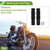 Honda Grom MSX125 Aluminum Alloy Black Motorcycle Foot Pegs (2013-2023)