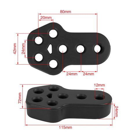 Nissan Elgrand 7 Holes 12mm Dia Black Exhaust Hanger Bushing