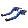 Yamaha TMAX 500 530 560 CNC Blue Extendable Brake Clutch Levers (2001-2023)