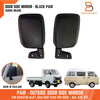 Daihatsu Hijet Pickup Left Right Side Door Wing Mirror Black (1981-2023)