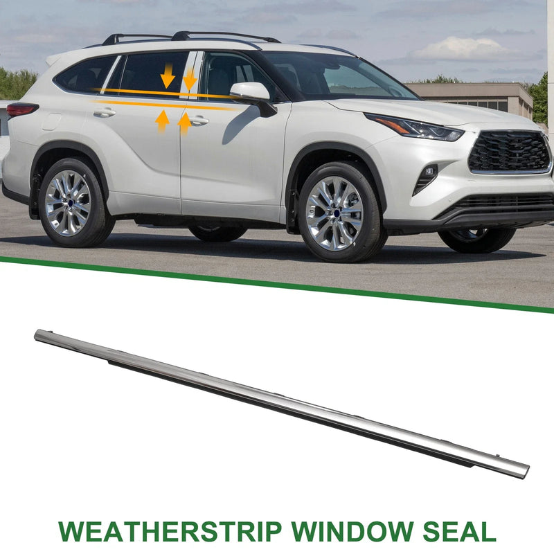 Toyota HIGHLANDER 1pc Rear Left Weatherstrip Window Seal (2015–2021)