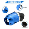 Universal Motorcycle Air Filter 26/35/42/48mm ID 140x70mm Aluminum Blue