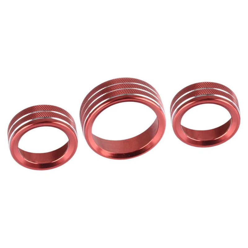 Dodge Charger Challenger Durango 3 x AC Volume Button Switch Trim Ring (2006-2023)