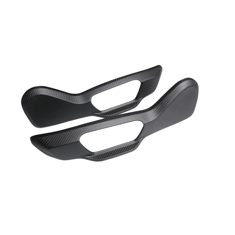 Supra A90 A91 2 x Matte Carbon Fiber Seat Adjust Switch Panel Covers (19-23)