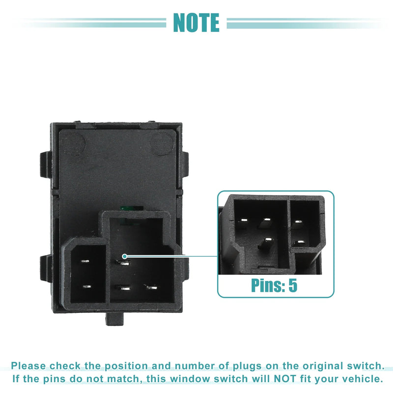 Dodge Ram 1500 Jeep Cherokee Right Power Window Switch