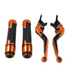 Yamaha FJR XJR 1300 Orange Brake Clutch Lever Handlebar Grip Set (2001-2023)