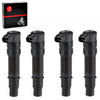 Kawasaki Ninja ZX-14 ZX-14R ZX-10R 4x Ignition Coil Iridium Spark Plug (2004–2015)