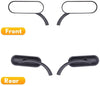 Harley Softail Sportster Black Billet Mini Oval Motorcycle Mirrors