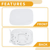 Toyota RAV4 (2006-2012) White Metal Fuel Tank Door Cap