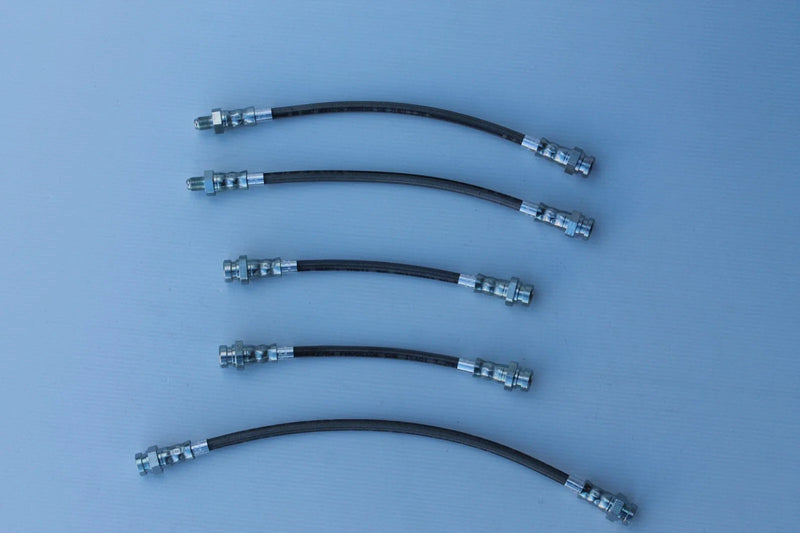 NH Pajero (1991-1996) Rear Drum Brakes Braided Brake Hose Set